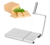 VIFERR Cheese Cutter, Stainless Steel Cheese Slicer, Cheese Ham, Butter Cutter with 5 Spare Wires, Cheese Cutter with Wire Cheese Slicer for Cheese, Butter, Toast, Meat