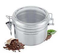 VIFERR Food Storage Jar, Stainless Steel Coffee Container Can Vacuum Sealed Storage Canister for Sugar Tea Bean Spice(800ML)