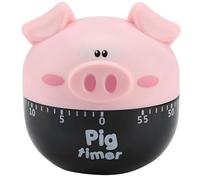 VIFERR Mechanical Kitchen Timer, Cartoon Pig 55 Minutes Countdown Timer Cooking Baking Alarm Clock for Kitchen Office Bedroom Living Room Fitness and Studying