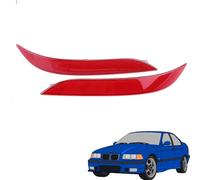 VIFERR Red Lens Rear Bumper Reflector Light 1 Pair Left Right Car Rear Bumper Reflector Sticker Cover for B-M-W 5 Series E60 2003-2007 63146915039 63146915040