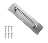 VIFERR Sliding Door Handles Stainless Steel Pull Push Door Handles with Back Plate for Office Garage Bathroom Closet Cupboard Toilet (Square Handle)
