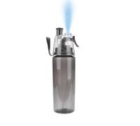VIFERR Spray Bottles Drinking and Misting Water Bottle 600ml Plastic Spray Mist Water Bottle Misting Sports Flask for Cycling Fitness Cooling,Grey