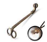Vifoulal Candle Wick Trimmer, Candle Cutter Wick Clipper Cutter, Polished Stainless Steel Scissors Tool, Oil Lamp Candle Accessories for Scented Candles Lovers(Bronze)