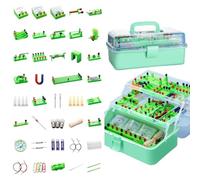 Vifpy Physics Experiment Set with Storage Box, 3 Tiers Storage, Clear Classification, Lightweight and Portable, Science Experiment Kit, Perfect for Self-Study Physics Textbook (Flagship Model - MZ