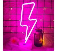 VIFULIN Lighting Night Light Neon Signs Aesthetic Room Decor for Bedroom Aesthetic Battery/USB Operated Lights for Bedroom Teenage Boys Gifts Ideas Kawaii Room Decor LED Light with Base(Pink)