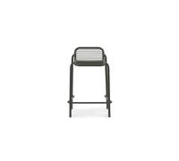 Normann Copenhagen - Vig Bar Stool 65 cm, Robinia Wood / Dark Green - Dark Green