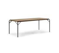 Vig Dining Table 90 x 200 cm Black/Robinia