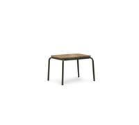 Vig Side Table 55 x 45 cm Dark Green/Robinia