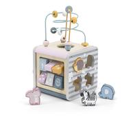 Viga 5 in 1 Activity Box - Activity Box - Ages 1.5 Years and above - Includes Wire Beads, Track Maze, Gear Spinning, Counting Numbers