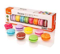 Viga Set of 8 Wooden Macaroons - Childrens Play Toy Food
