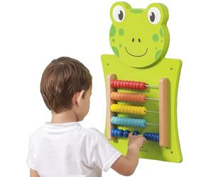 Viga Toys - 50679 - Wall Game - Abacus - Frog