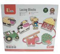 Viga Toys - 59548 - Lacing Blocks - Farm