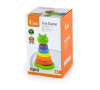 Viga Toys VG50258 Push-Fit Elbow Union Frog Wooden Money Box, Multi-Colour