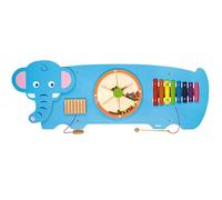 Viga Wooden Activity Wall Panel Toy Elephant Design Sensory Busy Board - 910mm