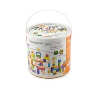 Viga Wooden Blocks - 100Pcs Alphabet & Numbers