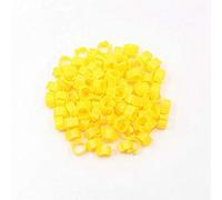VIGAN 100PCS Birds Feet Rings Inner Diameter 8MM Plastic Clip Ring Pigeon Foot Ring (100PCS Yellow)