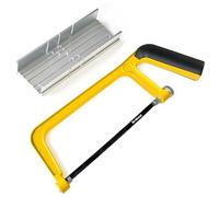 Viganoc 150mm Mini Hacksaw and Miter Block Set - 6 inch Cutting Hand Saw with Bi-Metal Blade