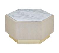 vigap small white marble top side table with white wooden base