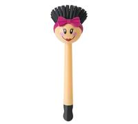 VIGAR Dish Brush, ABS, Black, 7.5 x 7.5 x 24.5 cm