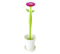 VIGAR Flower Power - Toilet Brush Set, Plastic, 12 x 12 x 48.5 cm, Multi-Colour