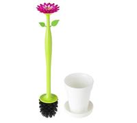 VIGAR Flower Power - Toilet Brush Set, Plastic, 12 x 12 x 48.5 cm, Multi-Colour