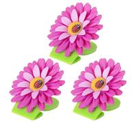 VIGAR Flower Power Tongs with Magnet for Kitchen 8 X 8 X 2.5 cm magenta