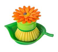 VIGAR Dishwashing Brush Bolito with Tray, Multicolor, Orange, 14,5 x 9,5 x 7,5 cm