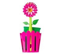 VIGAR Flower Power Washing Up Set Basket Pink