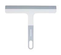 Vigar - Glass Clean Scraper - Basic Model - 23.5 x 1.5 x 20 cm - Scraper Ideal for Windows, Screens and Windows - Rubber Handle and Hanger - Grey