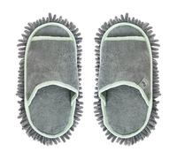 VIGAR - House Slippers - Microfibre - 32 x 16.5 x 4 cm - Rengo Collection - Sizes 38-42 - Fun and Comfortable Slippers - Men and Women - Grey, Grey and Green