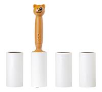 Vigar - Pet Hair Remover - 3 Replacement Parts - Model Pets Club - 80 Self-Adhesive Sheets - Lint Roller - Clothing, Sofas and Blankets - Orange and White