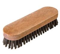 VIGAR Shoe Cleaning Brush with Soft Bristles for Shine - Lacquered Brown - Small