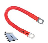 Vigcebit 2 Gauge Battery Wire,Tinned Copper Cables 2 AWG with Terminals | / Power Connector for RV Solar Motorcycle Boats Marine Car, Black/Red