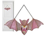 Vigcebit Bat Ornaments for Halloween,Dream Catcher Bats Acrylic for Halloween | Colorful Lightweight Hangable Halloween Bat Decor for Door, Window, Ceiling, Wall, Branch