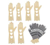 Vigcebit Gloves Blocker Wooden | Wood Mitten Blocker,Glove Form Blocker, Glove Knitting Model Tool, Household Display Hand Knitting Gloves Board Molds For Beginners