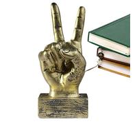 Vigcebit Hand Peace Sign Decor | Hand Gesture Sculpture | Home Decor Desktop Ornament For Living Room, Bedroom, Apartment, Dormitory, Table Top