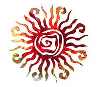 Vigcebit Outdoor Sun Wall Art | Wacky Vintage Sculpture Decors, Waterproof, Non-Fading Metal Sculpture For Home, Farmhouse, Bedroom, Patio Decorations