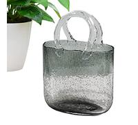 Vigcebit Purse Vase For Flowers, Shape Clear Vase, Glass Vases Fish Bowl Handmade Flower Vase, Flower Arrangement Fish Tank And Glass Vase For Home Decor