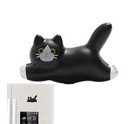 Vigcebit Refrigerator Cat Magnets, Resin Running Cat Fridge Magnets Fun and Decorative Magnetic Stickers, Magnetic Decor for Fridge, Funny Cat for Home Decorations