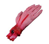 Vigcebit Severed Bloody Hand - Human Arm Hands Bloody Dead Body Parts, Scary Fake Severed Hand Broken Body Parts