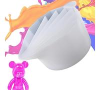 Vigcebit Silicone Pouring Cups - Silicone Paint Pour Cup - Split Cups Acrylic Paint Mixing Cups 6/7/8 Channels Dividers Paint Pouring Supplies for Resin Art Drawing