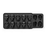 Vigcebit Skull Ice Mold, Halloween Decor Skull Ice Mold | Funnel Matching Multi-Purpose Ice Making Tool for Chocolate, Ice Cream, and Jelly