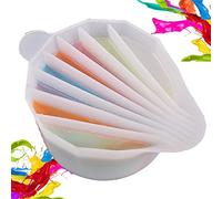 Vigcebit Split Cups for Paint Pouring | Silicone Paint Pour Cup | Split Cups Acrylic Paint Mixing Cups 6/7/8 Channels Dividers Paint Pouring Supplies for Resin Art Drawing
