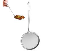Vigcebit Stainless Steel Drain Spoon,Stainless Steel Mesh Filter Spoon | Multi-Functional Colanders and Sifters with Comfortable Non-Slip Handles for Sifting, Straining, Draining, and Rinsing
