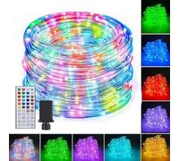 Vigdur 66FT Rope Lights Outdoor, 200 LEDs 20 Color Changing Rope Lights Waterproof with Remote & Timer & 12 Lighting Modes, Outdoor String Lights for Xmas Garden Fence Tree Party