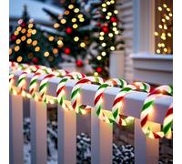 Vigdur Christmas Candy Cane Lights - 33FT LED Candy Cane Rope Lights Outdoor Waterproof Decorative Christmas Lights for Holiday Party Home Patio Indoor Xmas Decorations(360 LEDs)