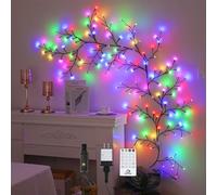 Vigdur Enchanted Willow Vine Lights with Remote - 144 LEDs 7.9FT LED Branch Lights with Voice Control & 11 Modes, Cottagecore Wall Light for Bedroom, Living Room & Party