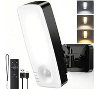 vighep Rechargeable Wall Lights Outdoor, 10000mAh Battery Powered Motion Sensor Security Light with Remote, 600 Lumen, 3 Modes & 3CCT Dimmable, IP65 Waterproof for Garage Entrance Backyard (1 Pack)