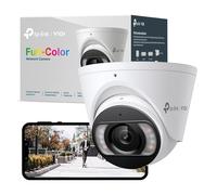VIGI InSight S445(2.8mm) 4MP Full-Color Turret Network Camera, PoE Support, Super HD CCTV Camera, People & Vehicle Analytics, Human & Vehicle Classification, Active Defence and Two-Way Audio