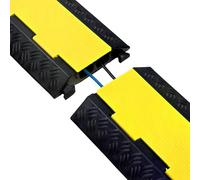 Vigil 2 Channel External Cable Guards - Floor Protector for Cables - Wire Cover - Cable Management Solution - Channel to Protect Wires & Prevent Trips - 1000 x 250 x 45mm